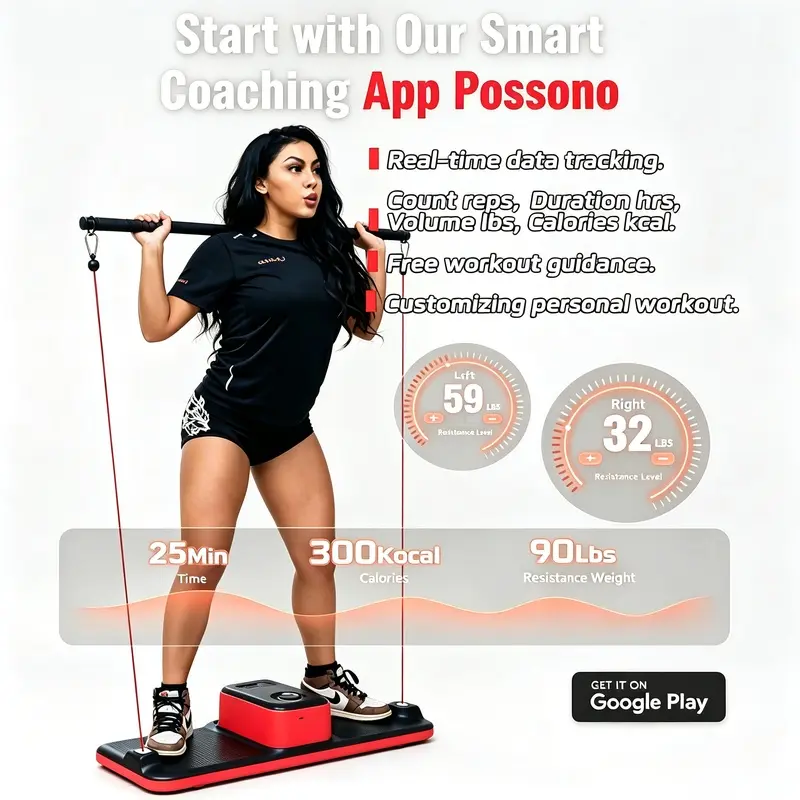 Comprehensive Strength Training Machine, Home Fitness Power Pump, Multifunctional Strength Resistance Rope, Sports Fitness Equipment