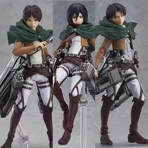 Attack on Titan Survey Corps Figure Blind Box, Random Mystery Character Eren Mikasa Levi, Fight for Freedom Gift