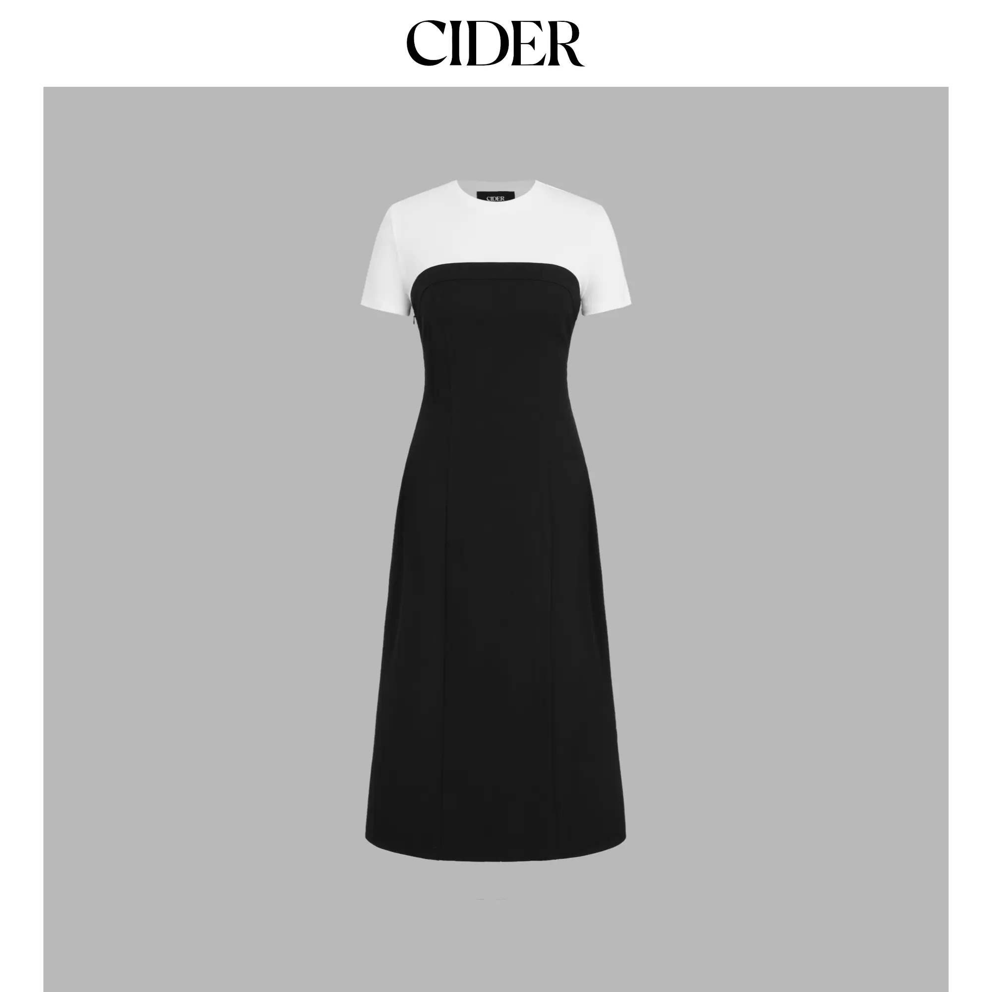 Cider [size 0-10] Round Neck Two Tone Split Maxi Dress SummerFinds