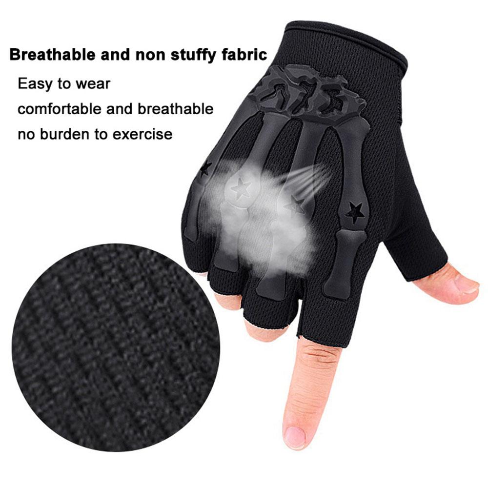 Fingerless Gloves Cycling Non-slip Half Finger Gloves for MTB Bike Outdoor Sports Exercise Skate Skateboard Roller Skating Fingerless Gloves Cycling Non-slip Half Finger Gloves for MTB Bike Outdoor Sports Exercise Skate Skateboard Roller Skating