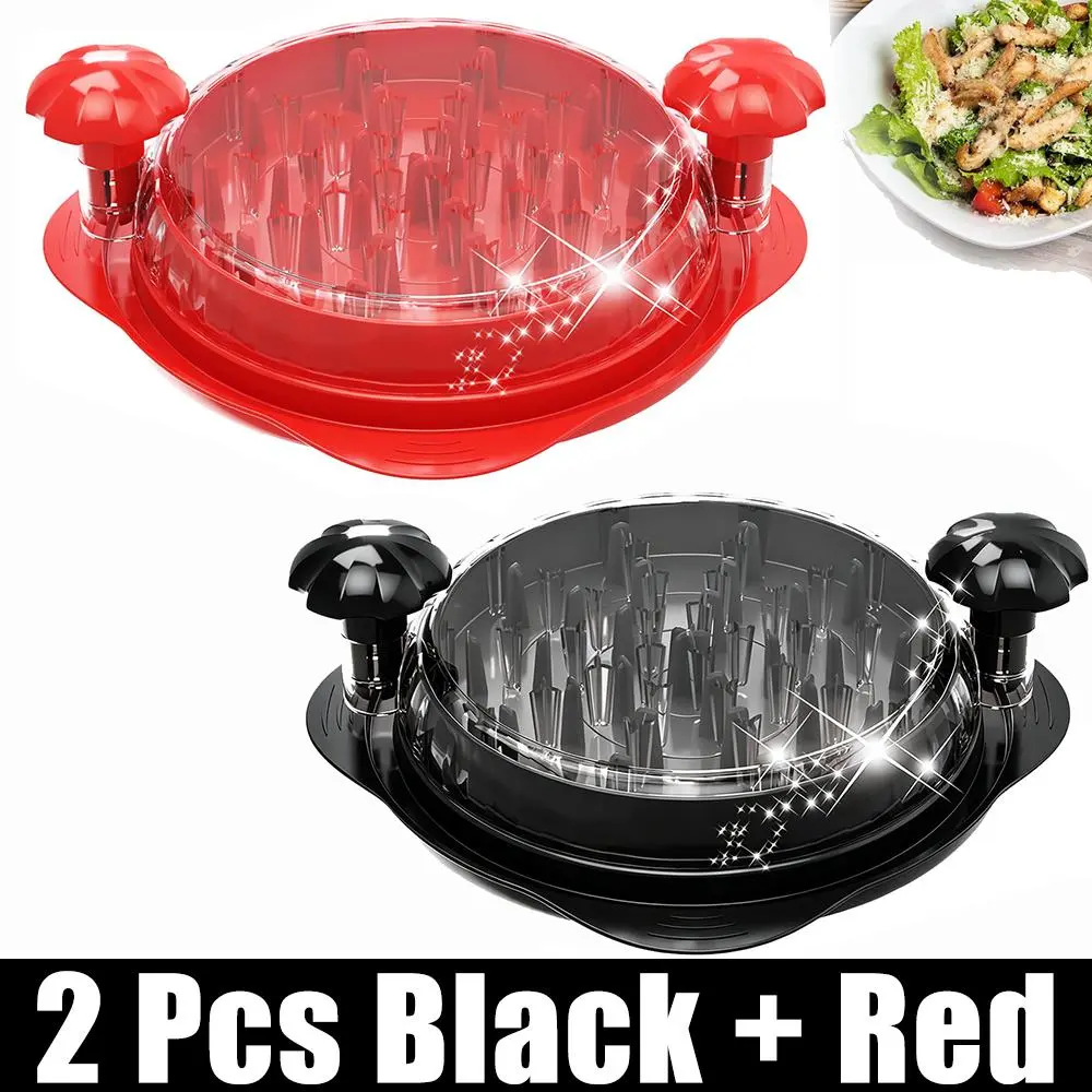 Twist‑Type Large Chicken Breast Shredder Tool, Transparent Visible Meat Shredder Unit, Robust Anti‑Slip Strips, Smooth Ergonomic Handle, BPA‑Free, Suitable for Beef Pork Chicken