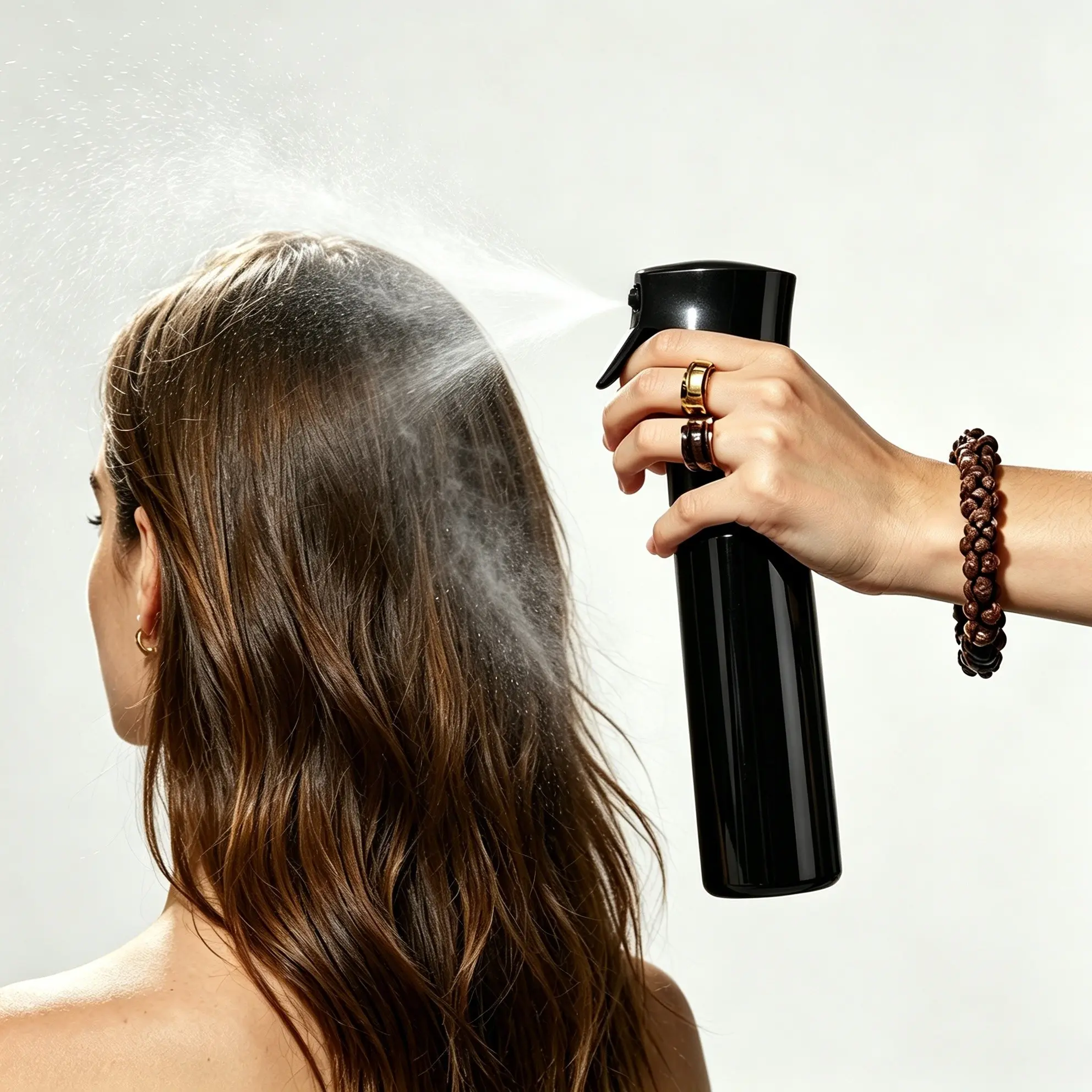 Continuous Fine Mist Sprayer, Refillable Leakproof Plastic Dispensing Bottle, Ideal for Salon Hair, Skincare, Pet Care, Moisturizing Makeup Bottle