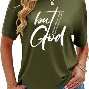 But God Ironed Thermal Transfer Applique-Christian Faith Bible Verse PVC Transfer for Clothes, Bags, Jeans, Pillows-Washable And Durable Religious Decorative Paster