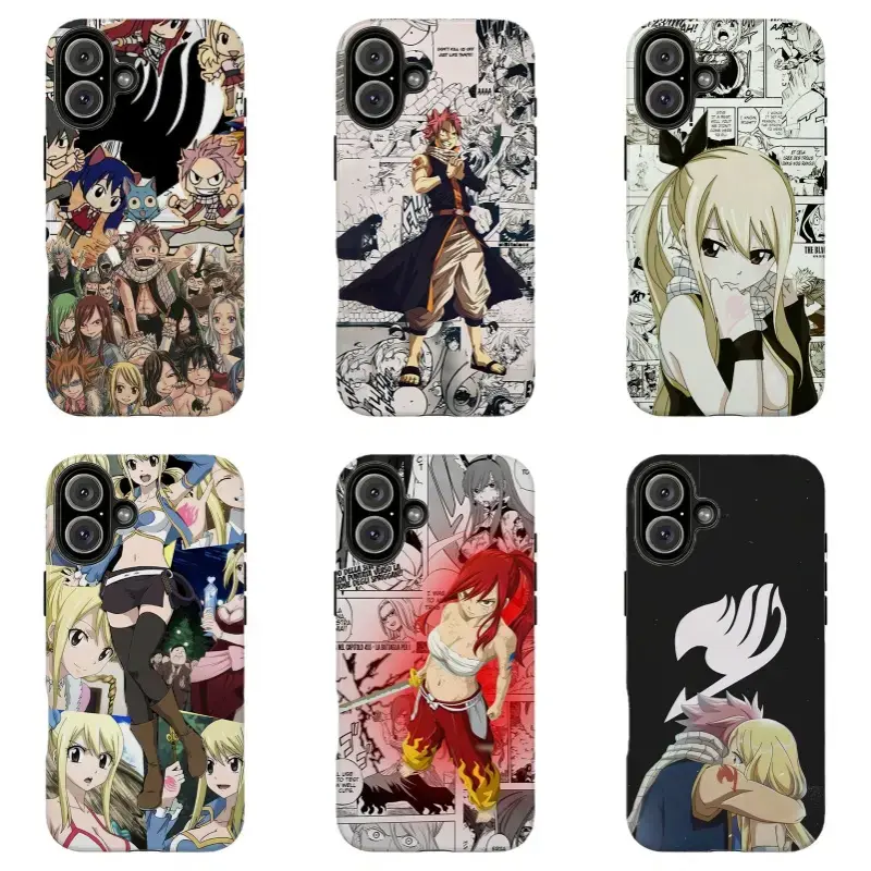 Aesthetic Fairy Tail Manga Panel Phone Case,For iPhone 11 12 13 14 15 16 17 pro max for Samsung S26 S25 S24 S23 S22 S21 phone Cases,Gifts For Fans Men Women,phone cases