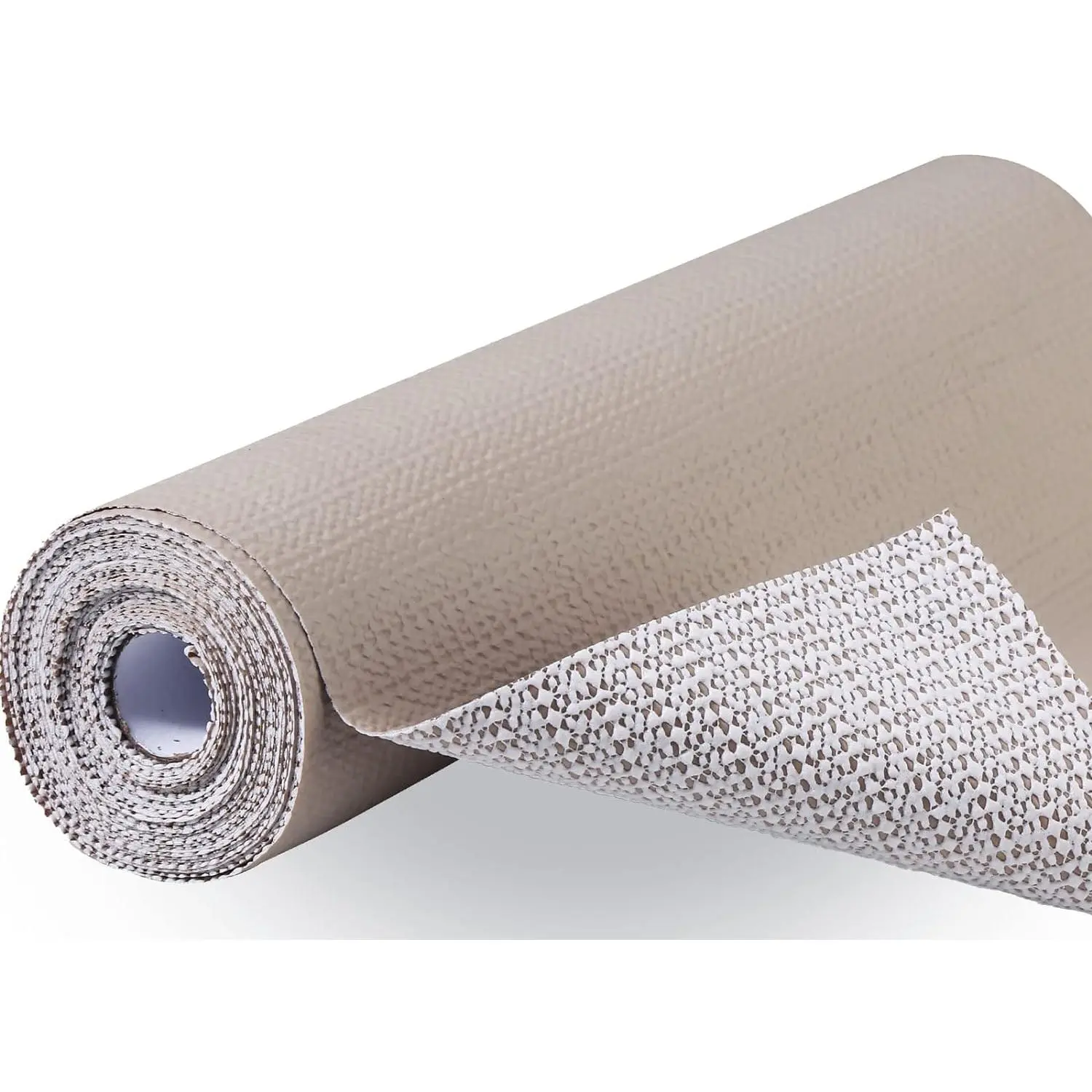 Drawer and Shelf Liner 12 in x 10 FT, Non Adhesive , Easy Clean and Trim, Smooth Surface Liners for Kitchen Cabinet, Shelves, Drawers, Pantry, Beige