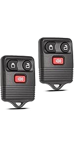 Key Fob Keyless Entry Fits for Ford F150 F250 F350 Explorer Expedition 1998-2016 / Ranger Escape Edge E150 Freestar / Lincoln Navigator Mazda 3 Button Remote Control Replacement CWTWB1U345