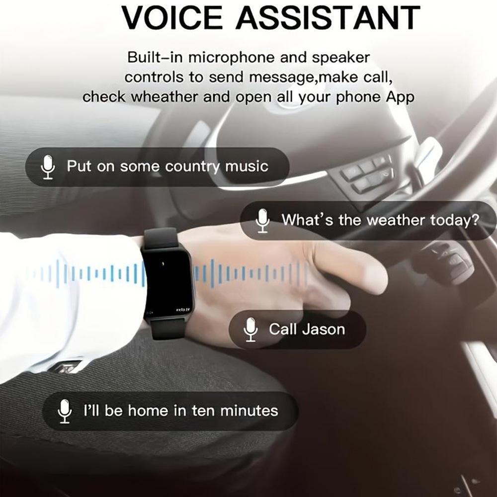SIMSONLAB Multifunctional Touchscreen Smartwatch, Fashionable Digital Fitness Tracker with Weather Forecast & Music Control, Sports Smart Watch for Women & Men, Valentine's Day Gift Idea