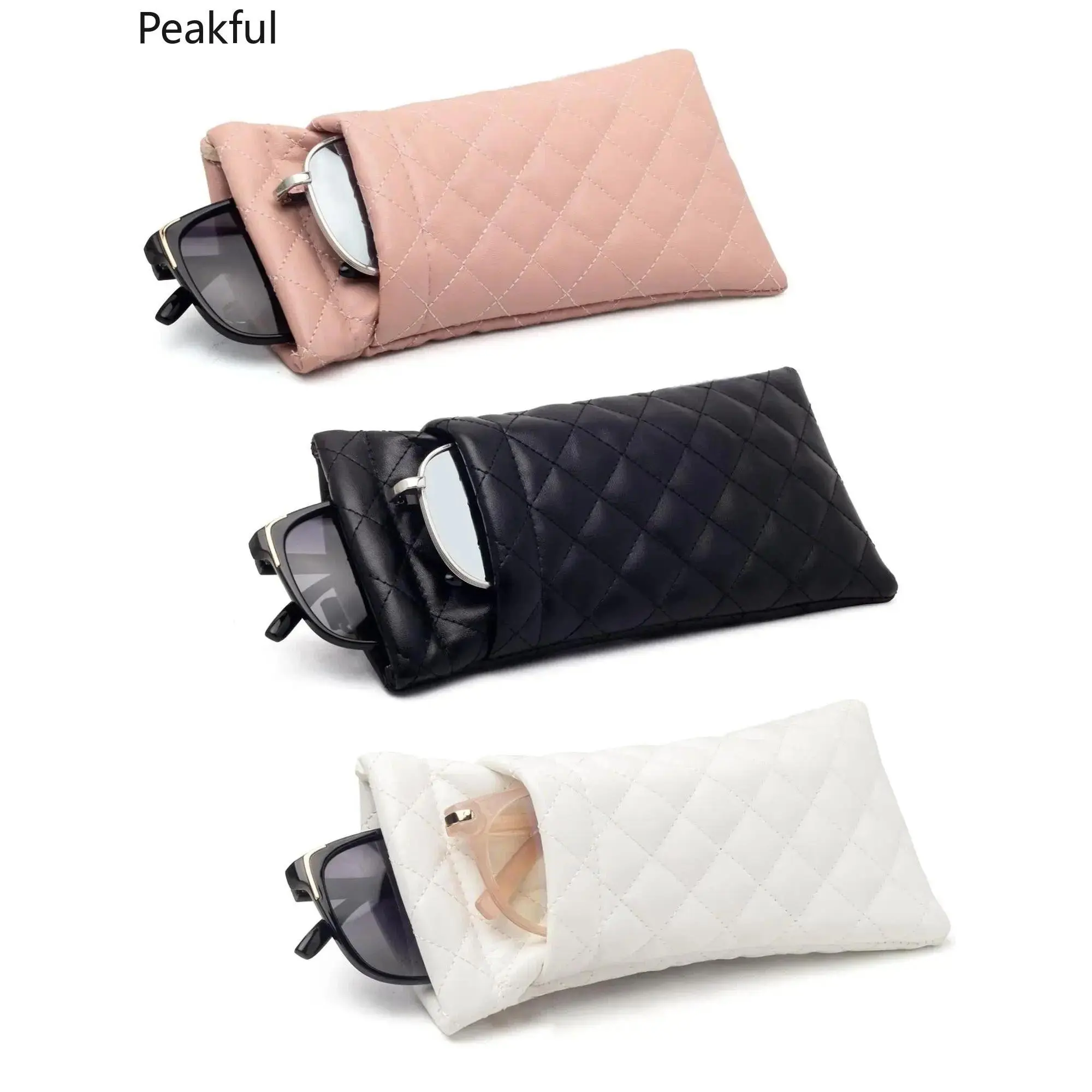 Travel storage bags | Viral dual-use soft makeup & glasses pouch for unisex | Niche lightweight multi-functional eyewear organizer | Flexible fabric & portable size, scratch-resistant lining, perfect for daily carry, travel use and casual outings