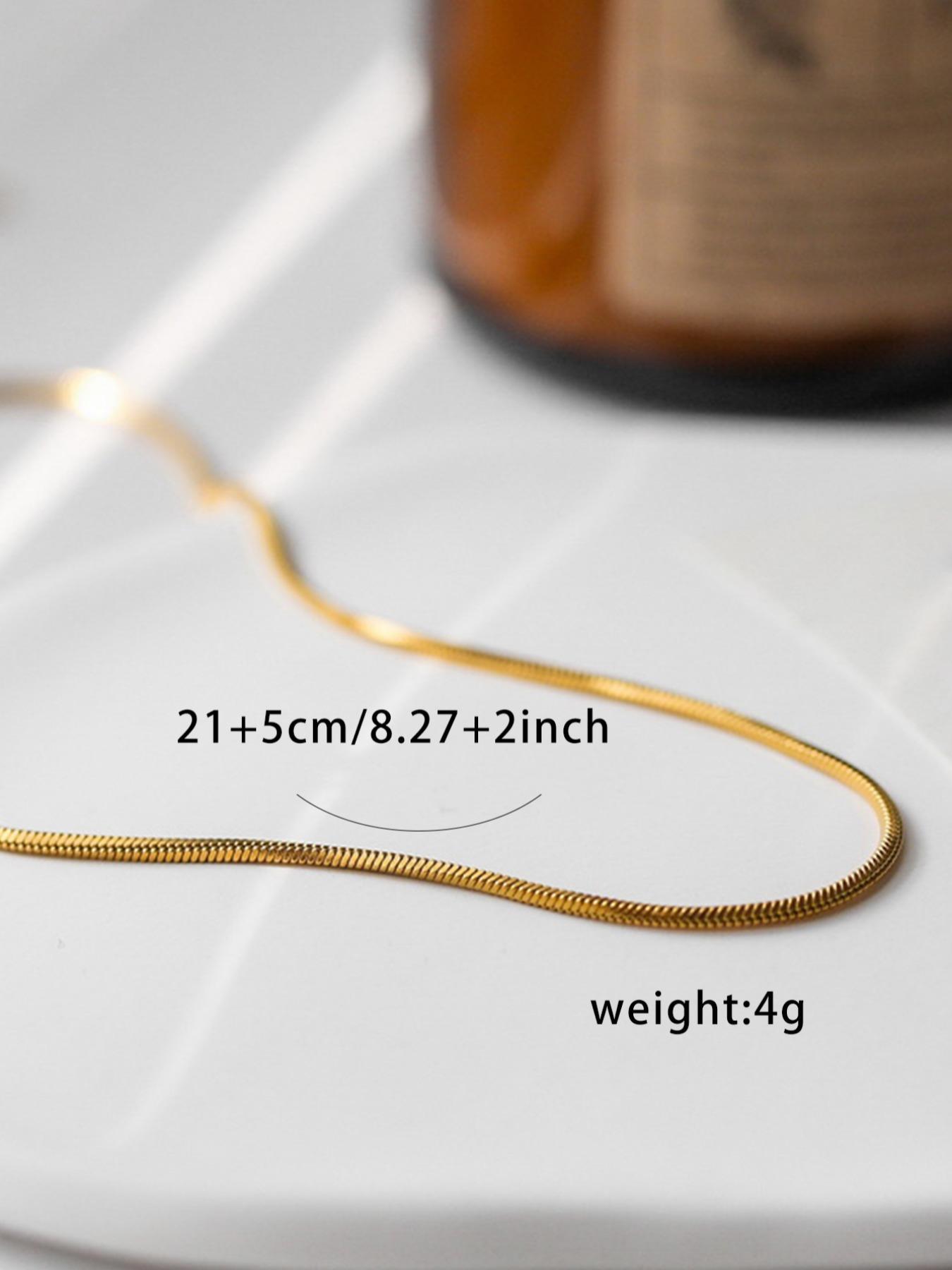 Women's Simple Plain Stainless Steel Chain, Fashionable Body Jewelry For Party, Daily Clothing Decor For Girl, Fashionable Accessories, Low Cut Anklets