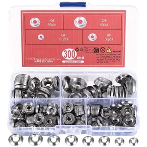 300 count Finish Washers,Finishing Washers, Countersunk Washers, #6#8#10#12 Stainless Steel Cup Countersunk Finish Washers Set, Finishing Cup Countersunk Washer  Kit
