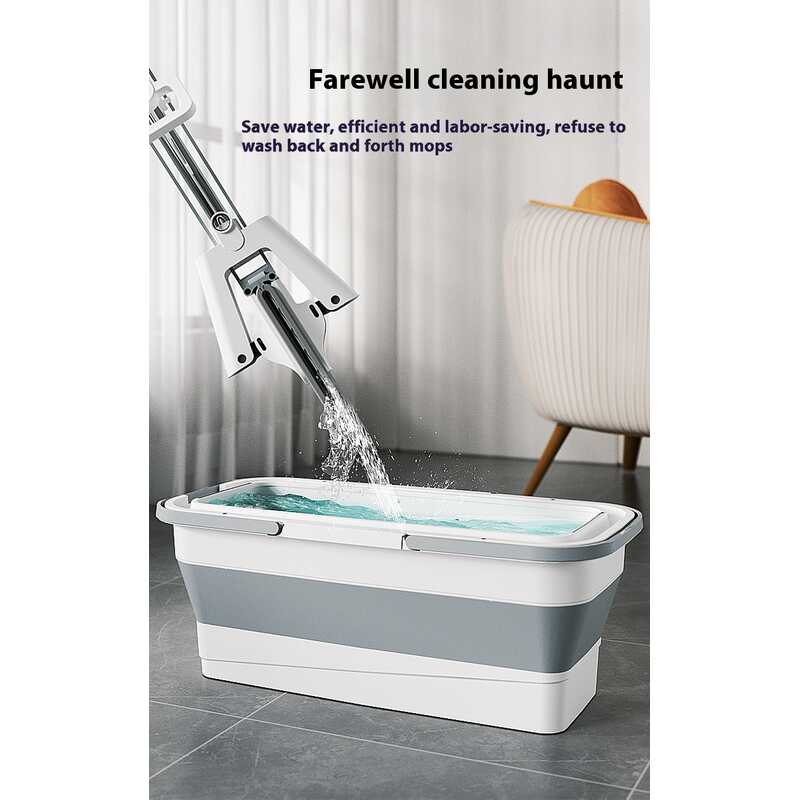 Large capacity foldable rectangular mop cleaning bucket lifting type car washing and fishing multifunctional portable bucket