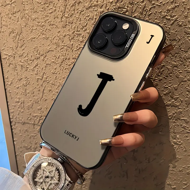 Fortune Letter J Mobile Phone Case for iPhone15/15Plus/15Pro/15Promax, iPhone 14/14Plus/14Pro/14Promax, iPhone 13/13Pro/13Promax, iPhone 12/12Pro/12Promax, iPhone 11/11Pro/11Pro Max, iPhone 7/8 Plus, iPhone XR/XSMax
