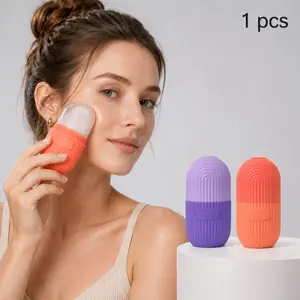 🧊 Ice Face Roller, DIY Facial Ice Roller Mold, Soothing Face Massage Tool for Face, Eyes & Morning Skincare Routine, Purple/Pink Options✨