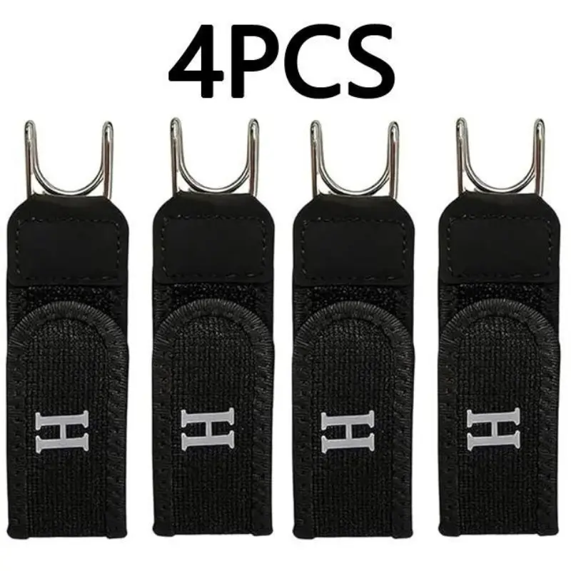 4pcs Hook Elastic Waistbands, Adjustable Invisible Belt, No Buckle No Hole, Ideal for Outdoor Work, Travel, Parties, Perfect Gift, Stretch Belt, Stretchy Belts