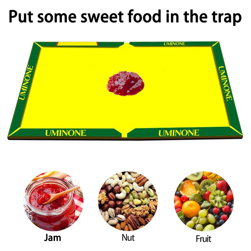 Large Pest Control Traps, Strong Adhesive Mouse Boards, Indoor Outdoor Kitchen Garden Use, Safe Non-Toxic, No Power Needed, No Bait Included