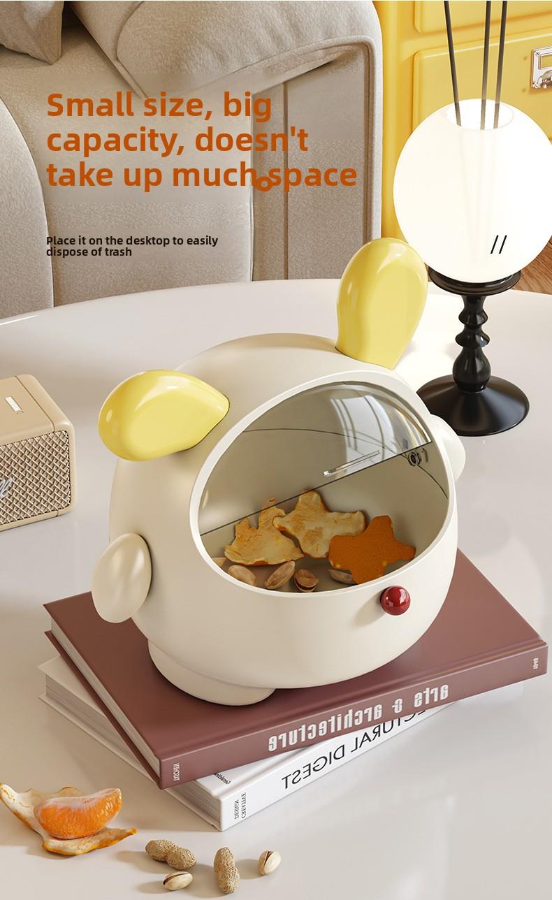 Cute Desktop Pet Christmas Candy Box Cartoon Decoration Dustproof Flip-Top Bedroom Hair Rope Jewelry Storage Box