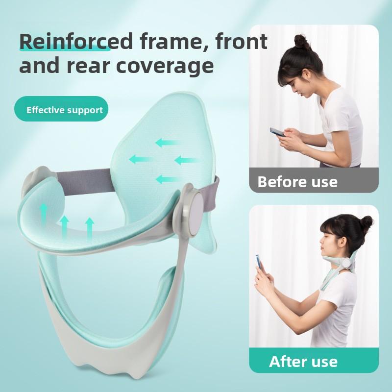 Cervical brace, neck elevator, fixed support frame, anti-head lowering, adult and child household cervical tilt aligner