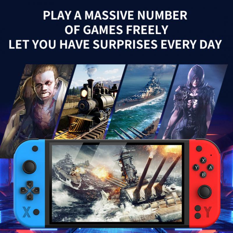 New G90 Handheld Game Console with 7 Inch IPS Screen, 4000mah Battery, Retro Gaming Device and Directional Buttons, Rechargeable Game Console