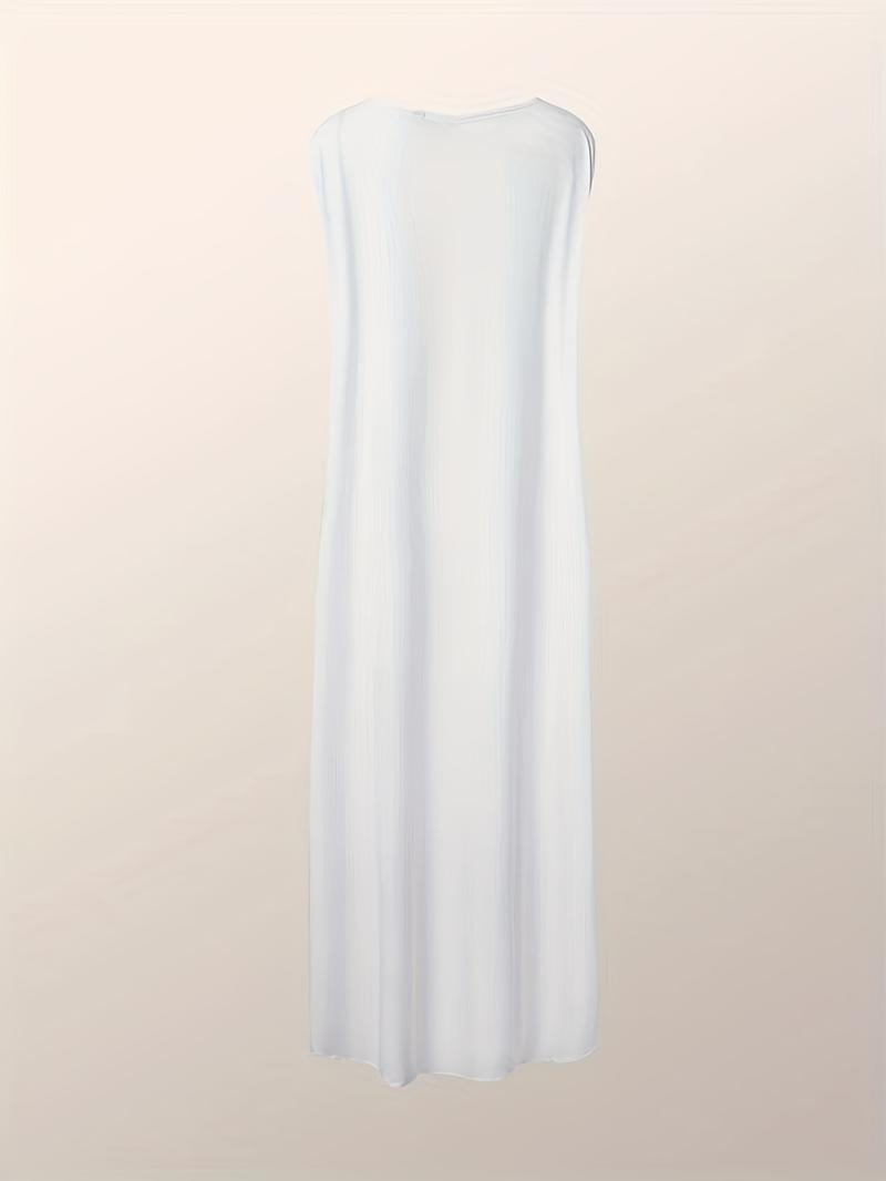 【Plus Size】 Figure Graphic High Low Tank Top, Casual Sleeveless Round Neck Top, Summer Outfits 2024, Tops for Women, Women's Plus Clothing for Daily Wear