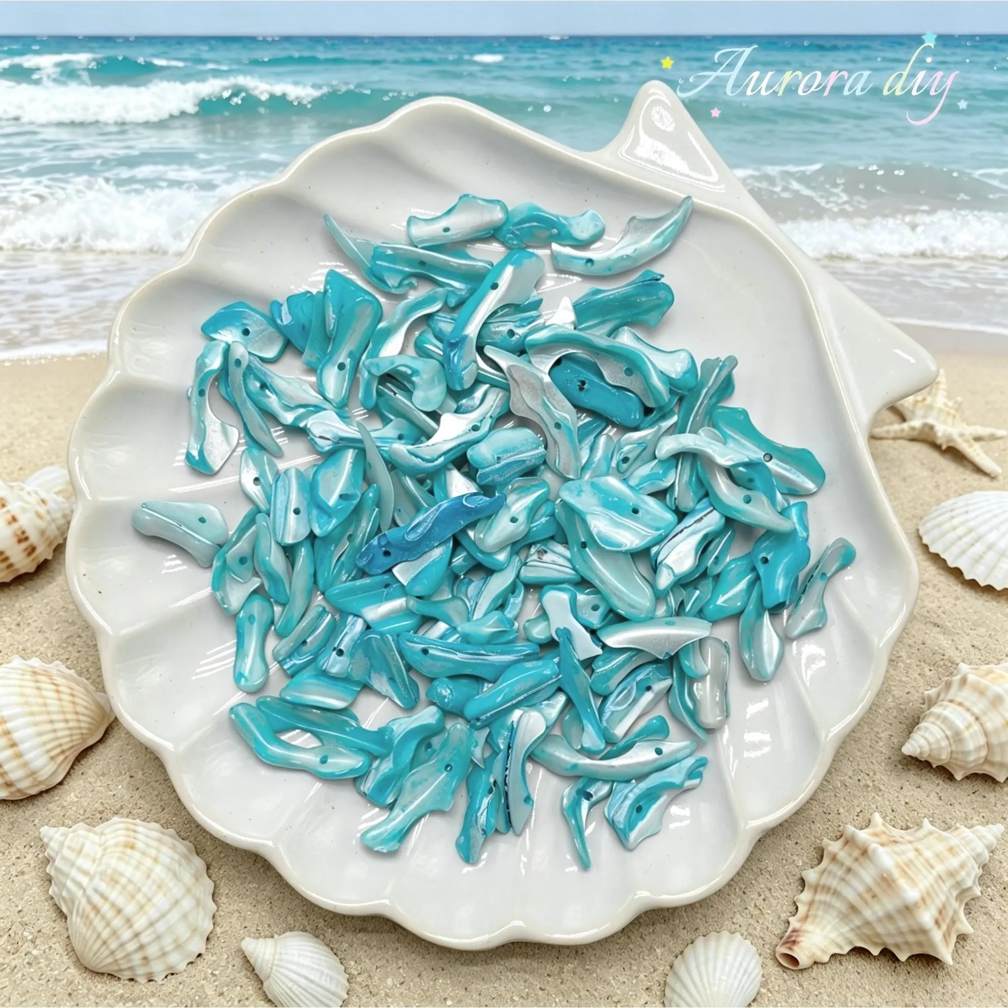 ✨【NEW】Iris Iridescent Mixed-Shape Mother-of-Pearl Shell Bulk DIY Craft Beads