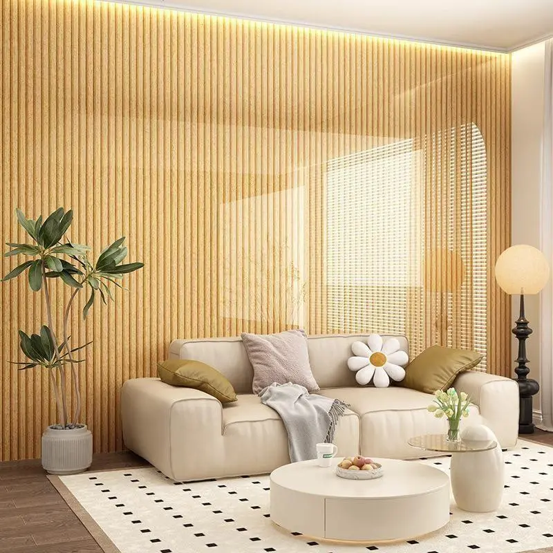 PET material 3D wood-grain self-adhesive wall panel, water-resistant and moisture-proof. Comes in 10-piece and 20-piece sets. The installation process is simple and convenient, suitable for home background wall renovation and decoration.
