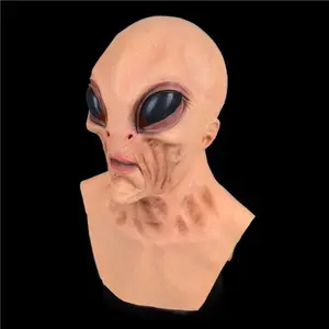 Funny Horror Alien Full Face Mask, Perfect for Halloween Party, Unique Costume Prop, Btx-302 Model, Single Unit, Ideal for Makeup Ball