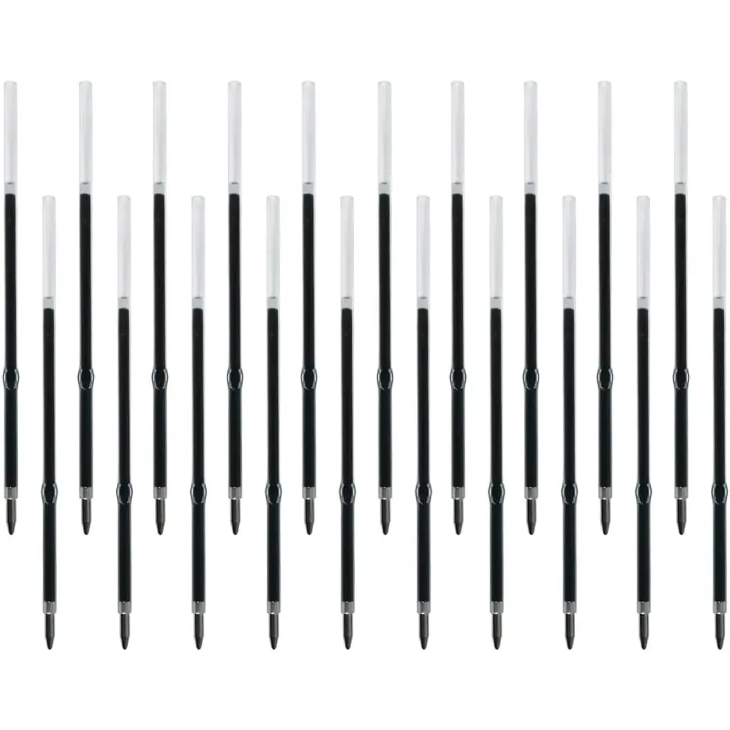 Ballpoint Pen with Stylus Tip, Soft  Click Pen, 2 in 1 Metal Pens, Medium Point(Black refills - 20 count)…