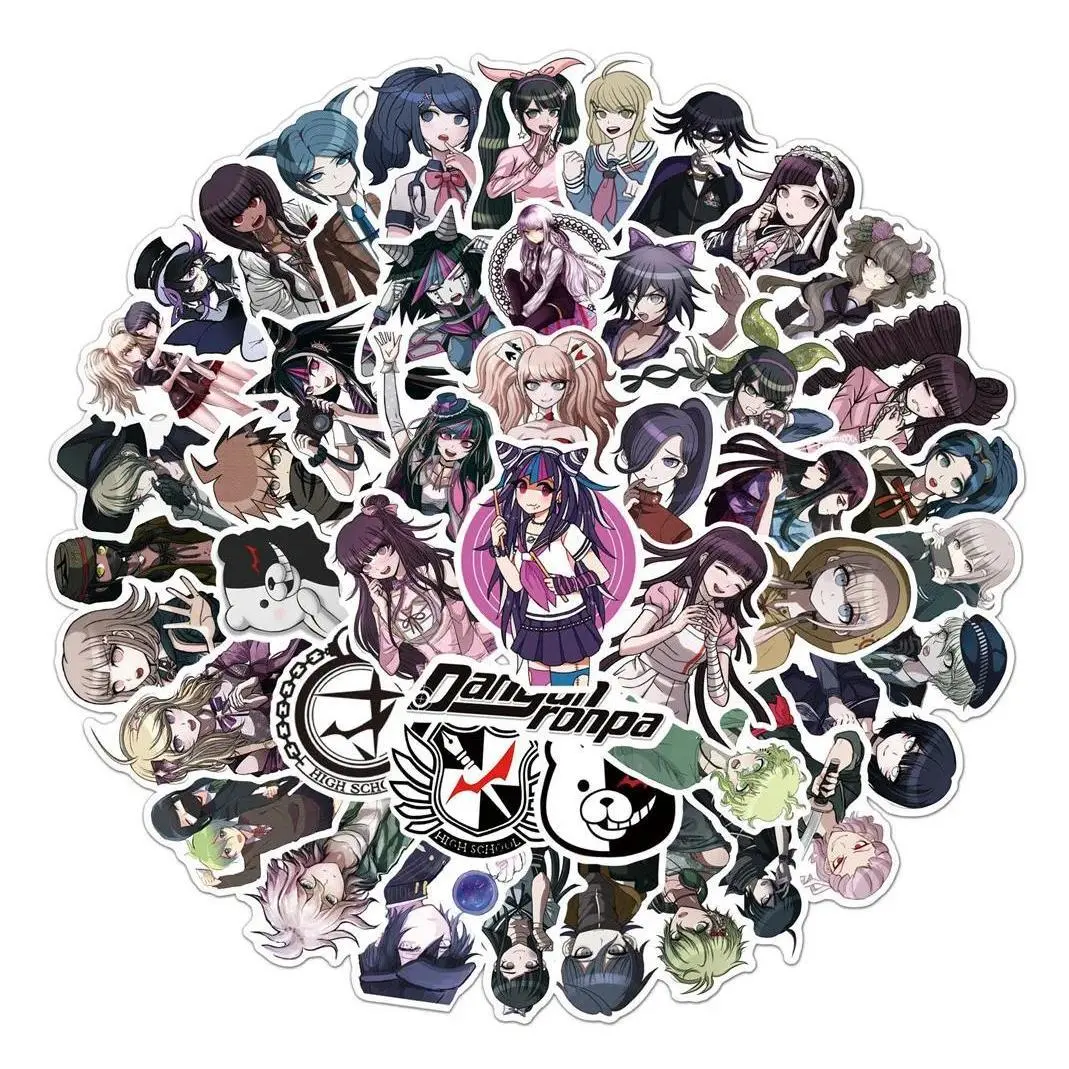 10/30/50PCS Danganronpa INS-Style Personalized Graffiti Waterproof Stickers for Refrigerator, Luggage, Water Cup