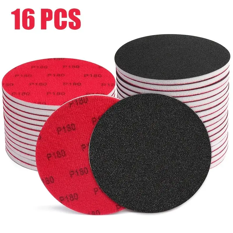 16 Piece 6 Inch Multi-Grit Sponge Sanding Blocks, Water Washable Handheld Abrasives, Furniture Polishing, Model Making, DIY Tools