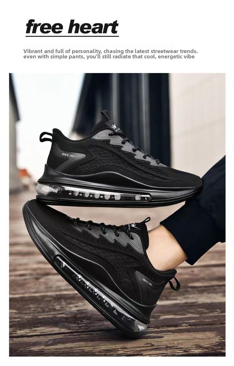 2026 Flyknit Running Shoes for Men, New Spring Model, Shock-Absorbing Air Cushion Sports Shoes, Casual Shoes for Men, Versatile