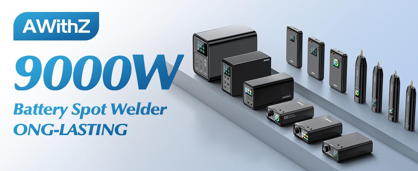 9000W Battery Spot Welder, Knob 100 Gears Foot Pedal Operated, 0.1-0.3mm Spot Welder with Dual Pulse Output, Spot Welder for DIY Battery Packs (UK1)