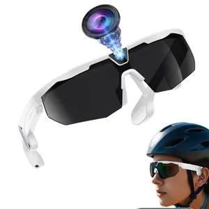 Cycling Smart Glasses with Camera , 8MP Camera ,1200P Video Recording for Sports , TR Frame, 35G lightweight ,290Mah Battery ，Open Ear Music Speakers, AI Translation, AI Glasses, Multifunctional Smart Glasses