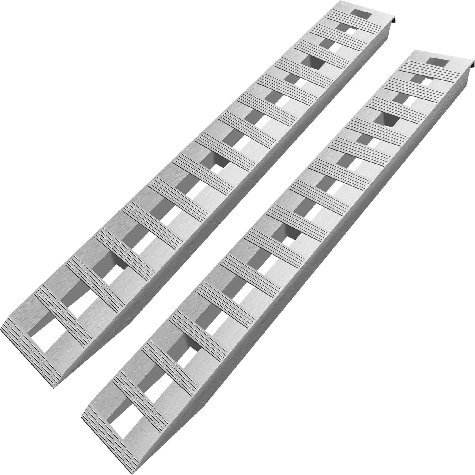 84 X 14 Inch Aluminum Ramps 6000lbs Capacity Car Trailer Truck Atv Ramps 1 Pair 2 Ramps, Aluminum Construction, Ease of Loading