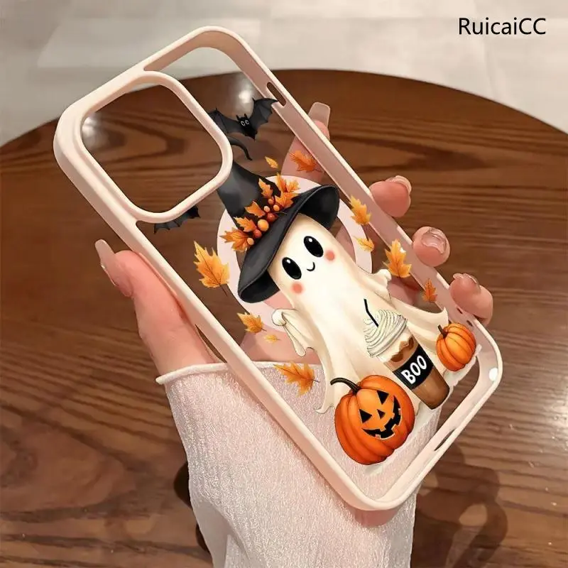 Magnetic Phone Case for iPhone All Series Anti-Fall, MagSafe Ready, Ultra-Thin, Full Coverage TPU Cover for 11 12 13 14 15 16 17 Pro Max Plus, Cartoon Pumpkin Bat Y2K Aesthetic Halloween Everyday Use
