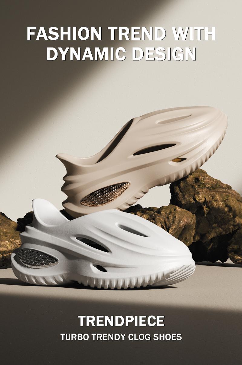 YASSIA EVA Unisex Thick Bottom Lightweight Sports Slippers Casual Hollow Out Design Comfortable Breathable Beach Vacation Fashion Footwear Future Trend Outdoor Slippers