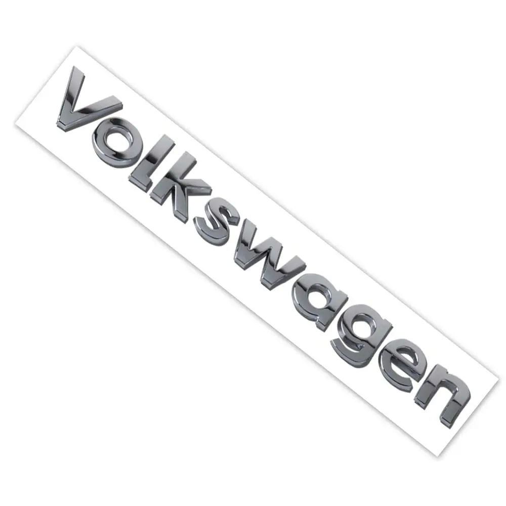 ABS Car Trunk VW Logo Decorative Sticker Auto Styling Emblem Badge Sticker Decal Car Decals For Volkswagen VW Golf 4motion MTM Blue Motion Polo Scirocco CADDY Beetle Passat Touareg Jetta Tiguan Touran TSI TDI R32 MK4