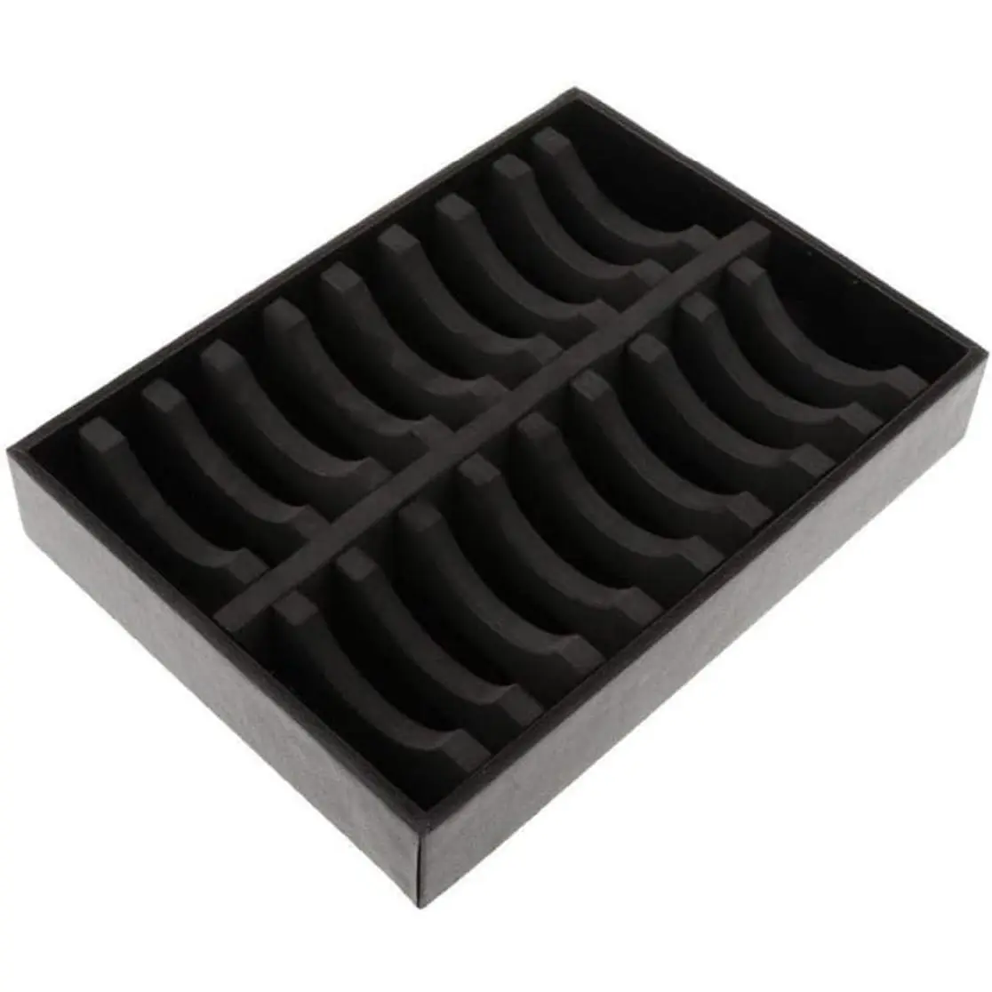 Black Bracelet Display Holder Organizer and Storage Bangle Box, Jewelry Display Tray with 20 Slots 9.45x6.89x1.77'' 1 Layer