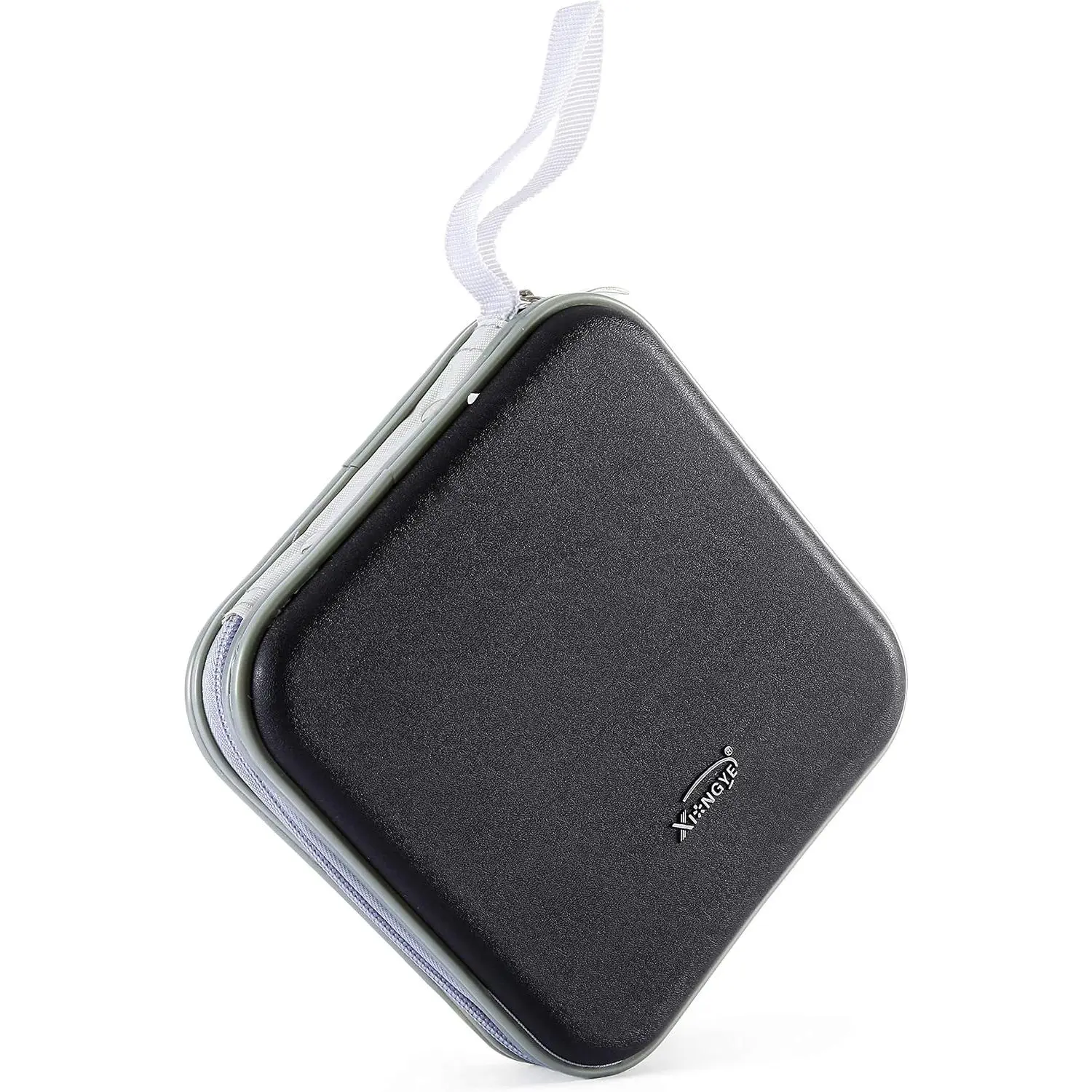 Hard Plastic CD/DVD Portable Storage Binder, 32-capacity, Black