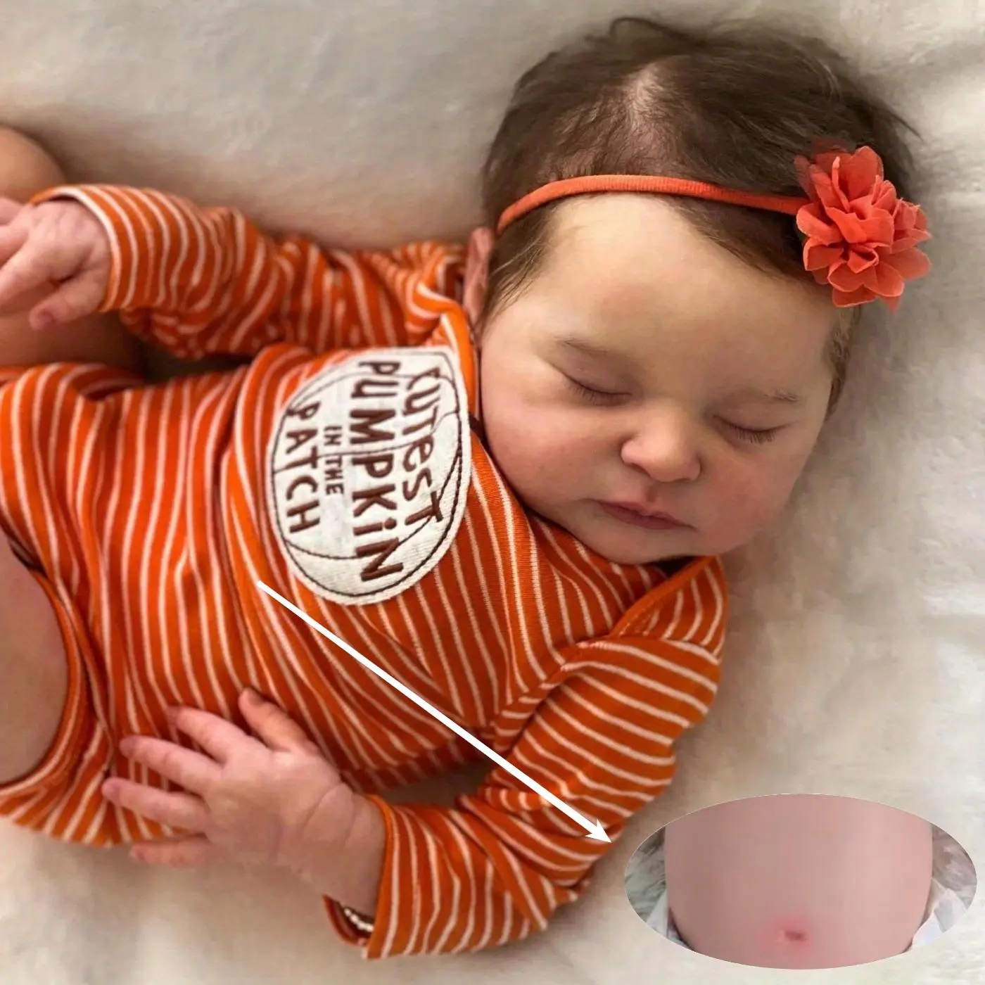 TopLink 50cm Lifelike 20inch Full Body Vinyl Asleep Reborn Art Baby Doll Toy With 3D Skin Visible Veins for Kid Gift(Some Parts Random, Including Pacifier, Bottle, Hair accessories And Clothes Set)