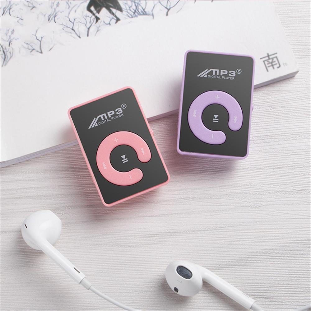 C Key Portable HiFi Mini Clip USB MP3 Player Walkman Music Support Micro TF Card Expandable Up To 16GB Outdoor Sports Walkman