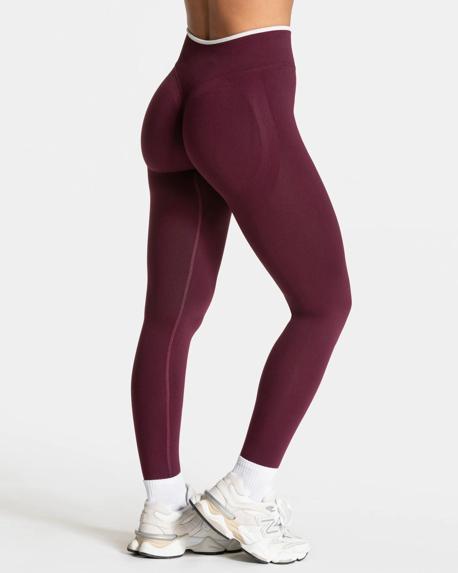 Women Sports Seamless Leggings High Waist Breathable Running Fitness Yoga Pants Spring Fall Sexy Butt Lifting color Blocking Legging Bridal