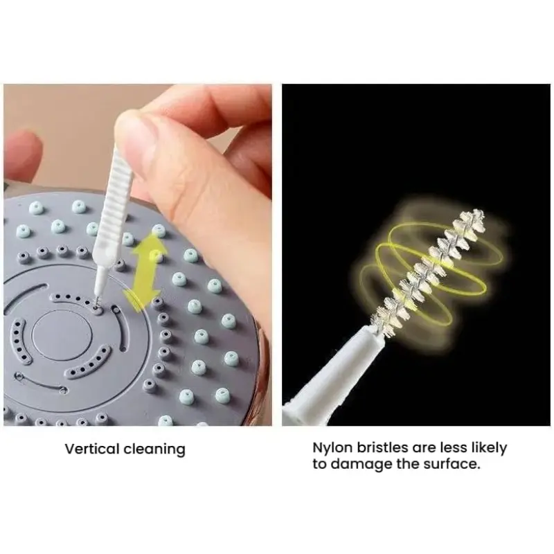 10 PCS Shower Head Cleaning Brush, Tiny Hole Cleaner for Shower Nozzle, Anti-Clogging Mini Gap Cleaning Brush for Faucet, Sink, Espresso Machine and Small Household Areas