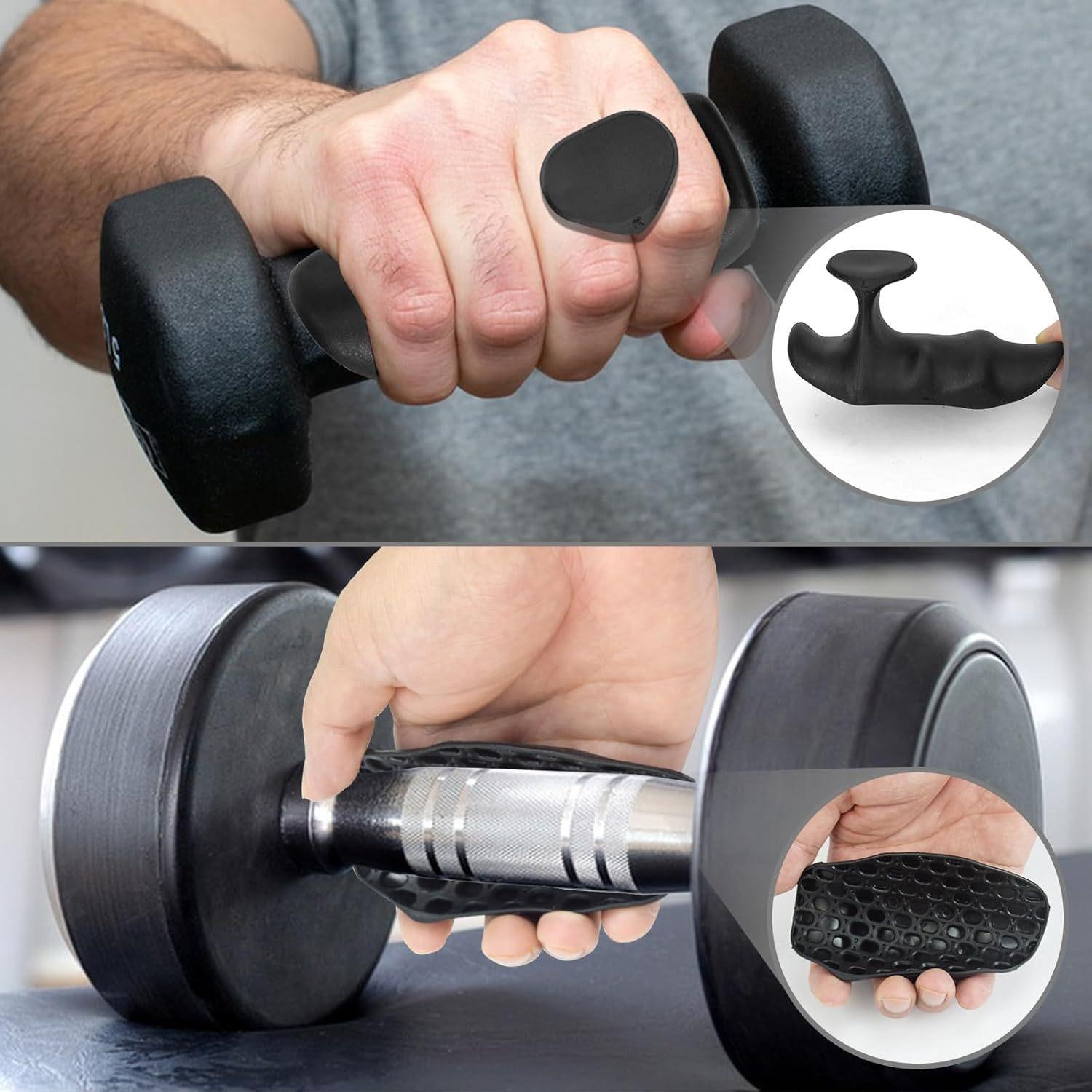 Silicone anti-slip grip pad for weightlifting grip trainer