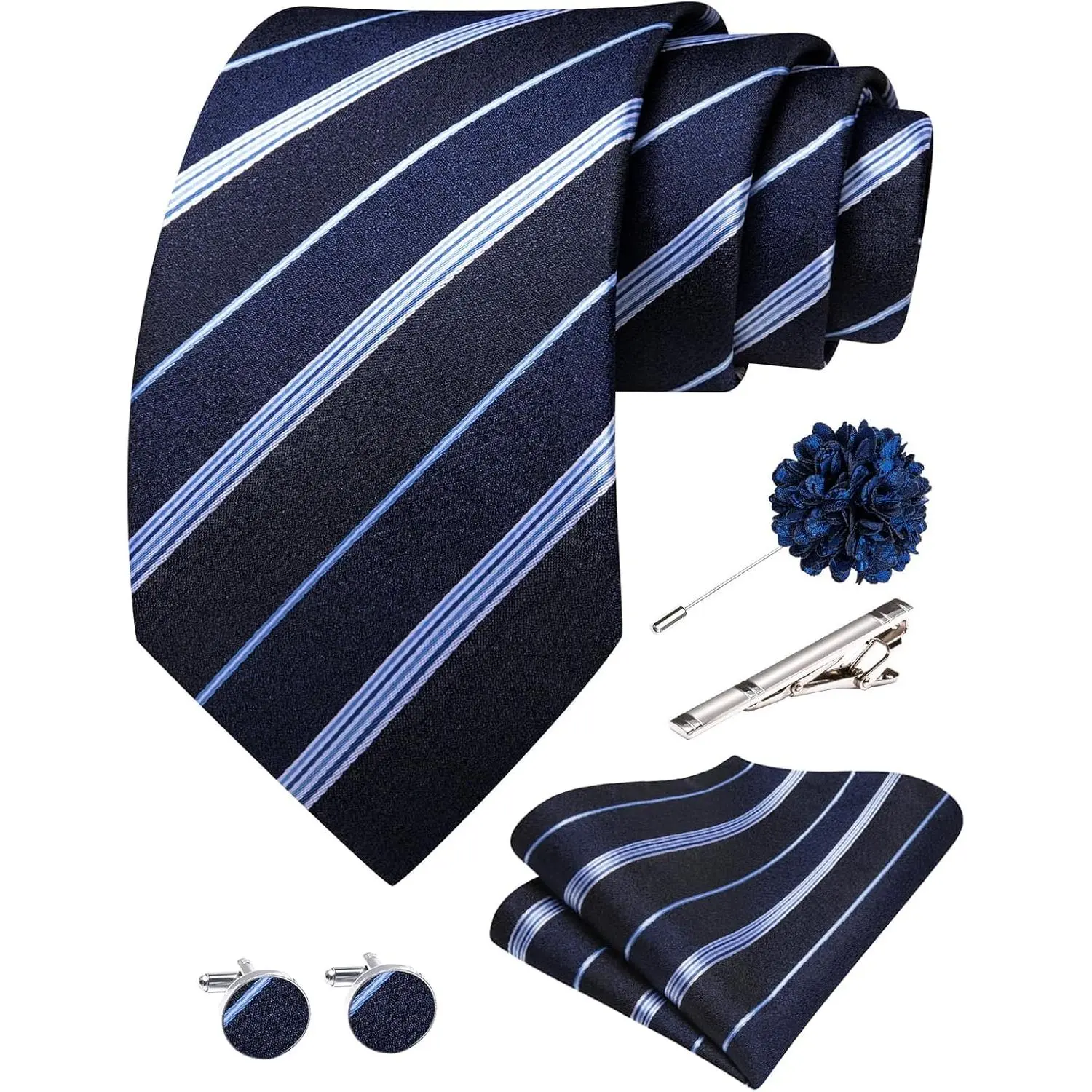 Navy Blue Light White
