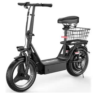 ZAROBIKE K10 Electric Scooter with Seat for Adults Teens, 1000W Peak Motor, Up to 25 MPH 35 Miles, Wider Platform, Advanced Dual Suspensions, Bright Lights, Conspicuous Brake Lights, Get Comfortable and Safe Ride