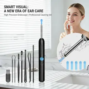 Earwax Removal Tool with Camera, 1 Set Portable Type-C Rechargeable Ear Cleaner, Waterproof Endoscope Ear Cleaning Tool
