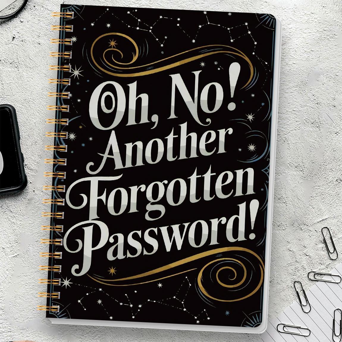 1pc Simple Password Book, Minimalist Advanced Address Password Manager With Website Password Quick Access Username And Password Storage Perfect For Home Office Internet Computer Logins, Spiral Notebook Journal, Great Holiday Gifts