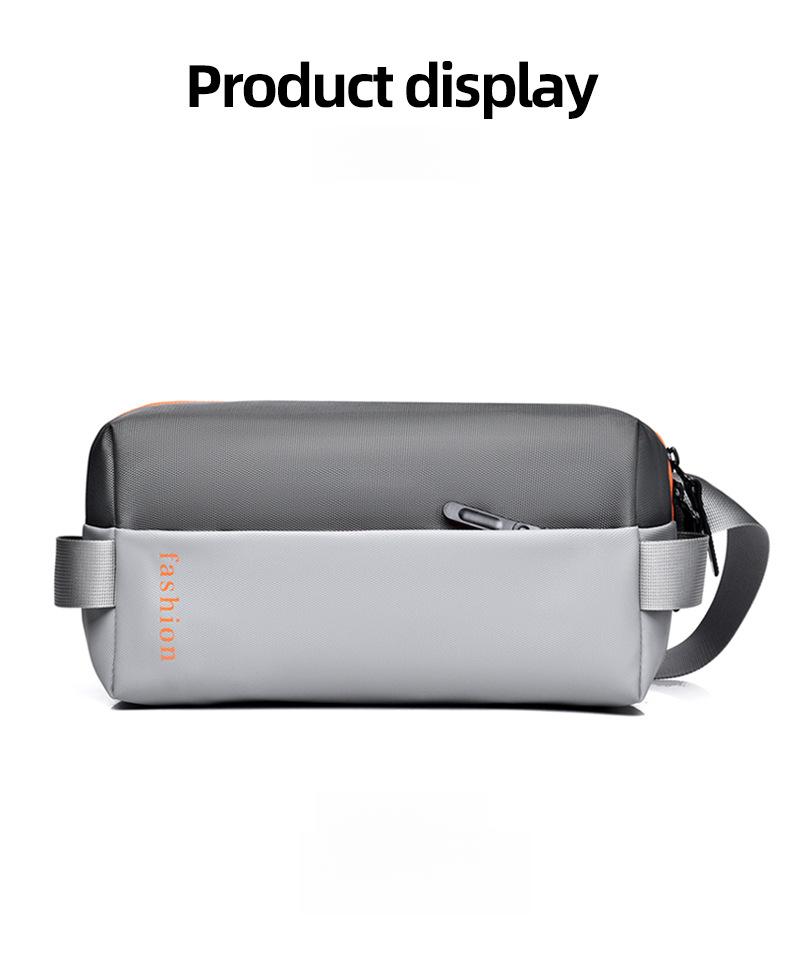 2026 New Trendy Cool Men's Bag, Crossbody Motorcycle Bag, Street Style Sports Car Crossbody Men's Bag, Waterproof Leather Chest Bag for Men