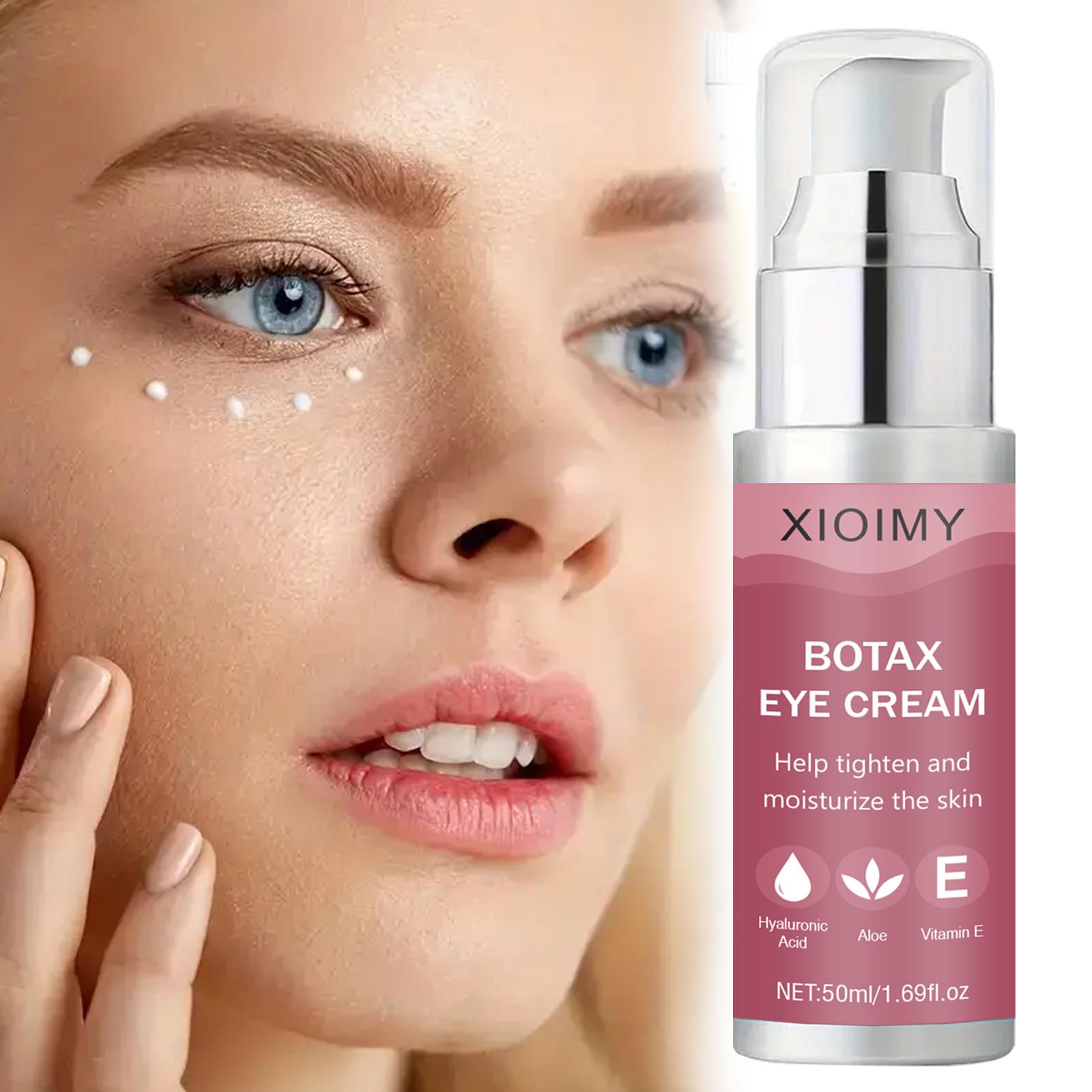 Botax Intense Hydrating Firming Eye Cream 50ML, Infused with Hyaluronic Acid & Aloe Vera, Vitamin E, Moisturizing & Brightening, All Skin Types, Balm