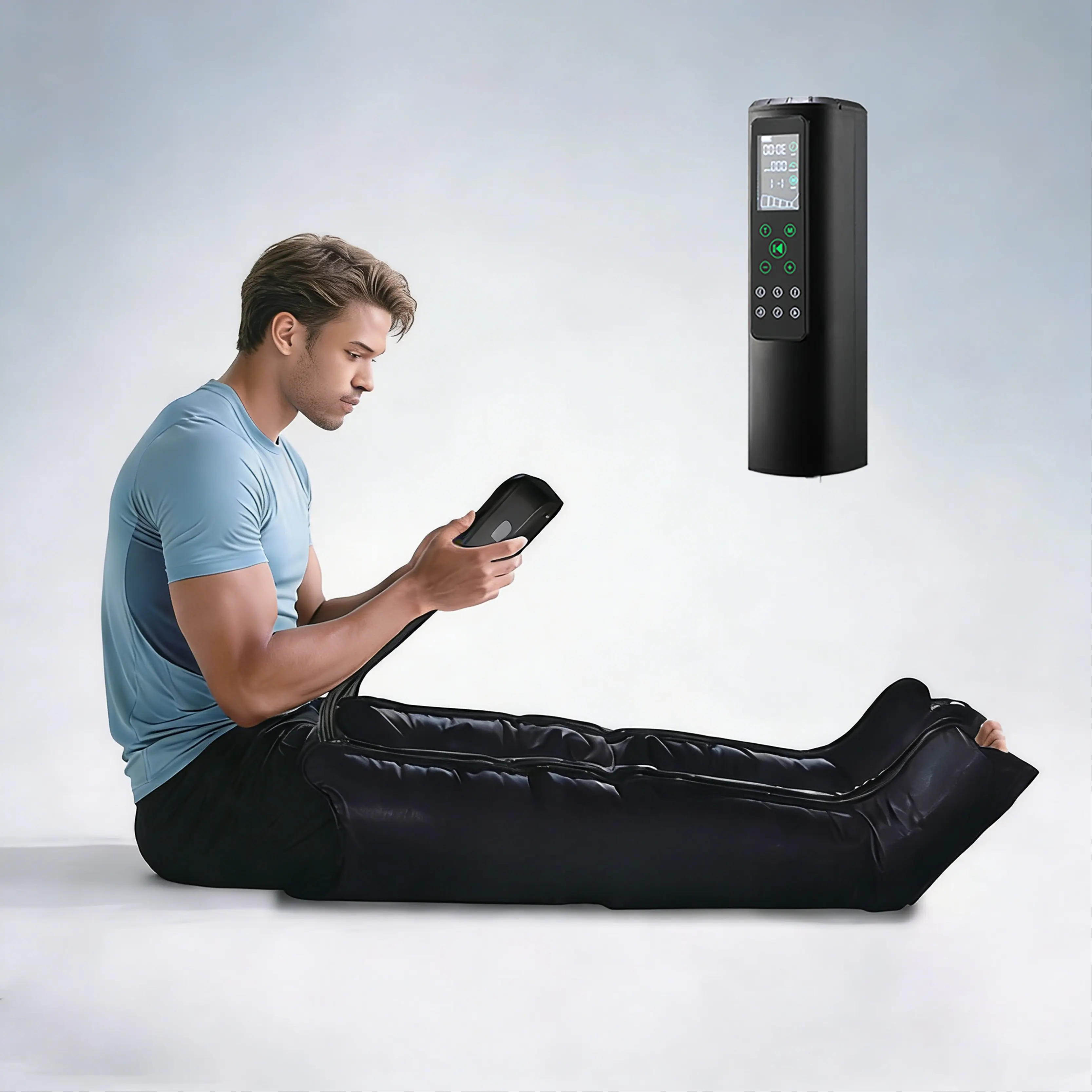 Sequential Air Compression Recovery System : Professional Full Leg Compression Boots for Circulation & Fast Recovery